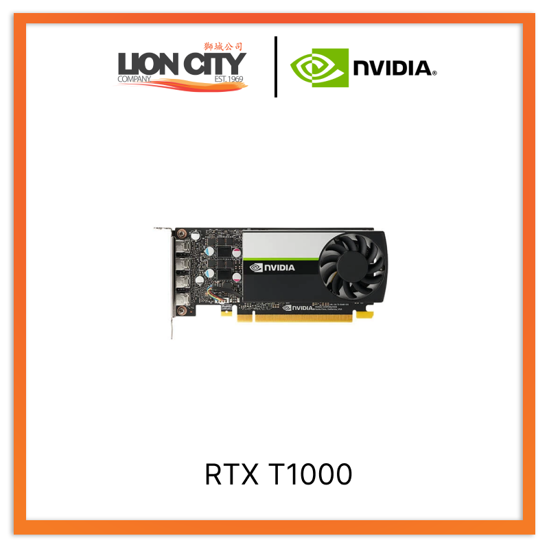 Nvidia RTX T1000 4 GB GDDR6 900-5G172-2550-000 Graphics Card