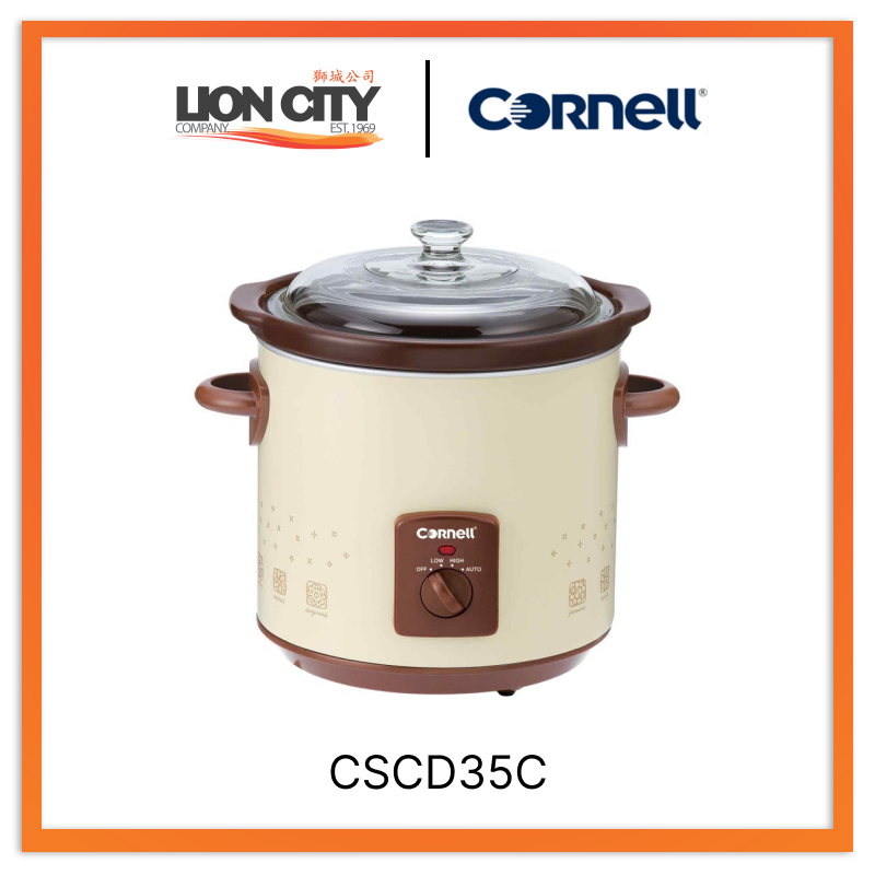 Cornell CSCD35C Slow Cooker 3Ltr