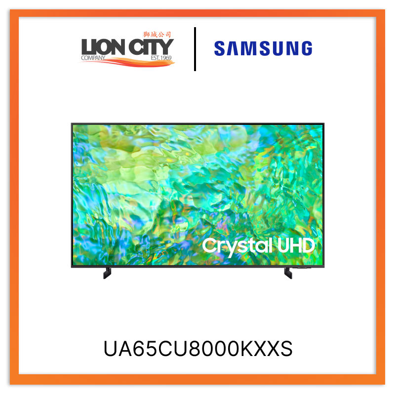 Samsung UA65CU8000KXXS 65” Crystal UHD CU8000 4K Smart TV (2023)