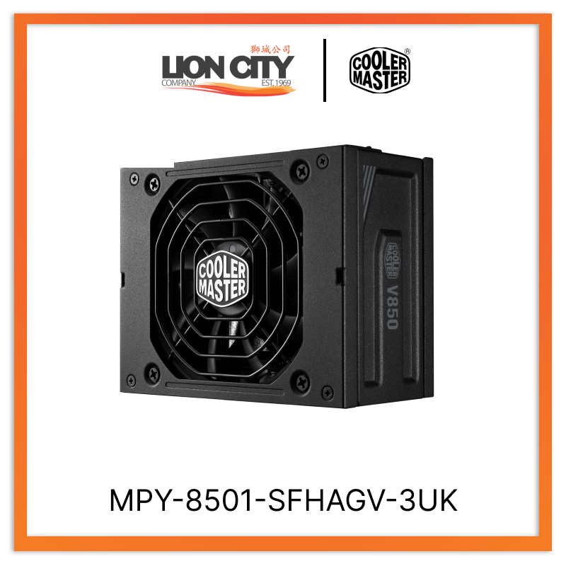 Cooler Master MPY-8501-SFHAGV-3UK CM V850 SFX Gold Full Modular ATX3 PSU (10Y)