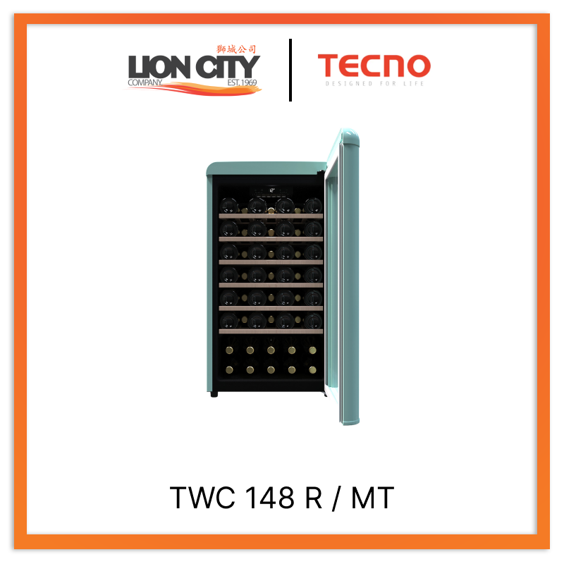 Tecno Uno TWC 148 R / MT Wine Chiller Mint 128L, 52 Btls (750ml)