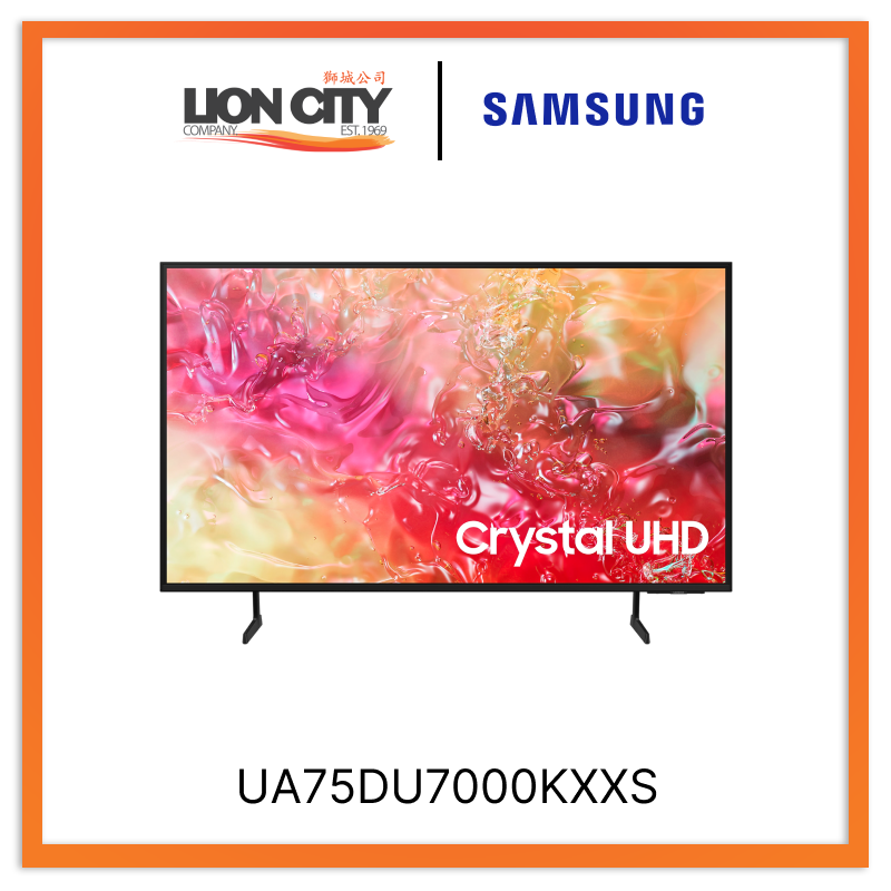 Samsung UA75DU7000KXXS 75” Crystal UHD DU7000 4K Smart TV (2024) - Lion ...