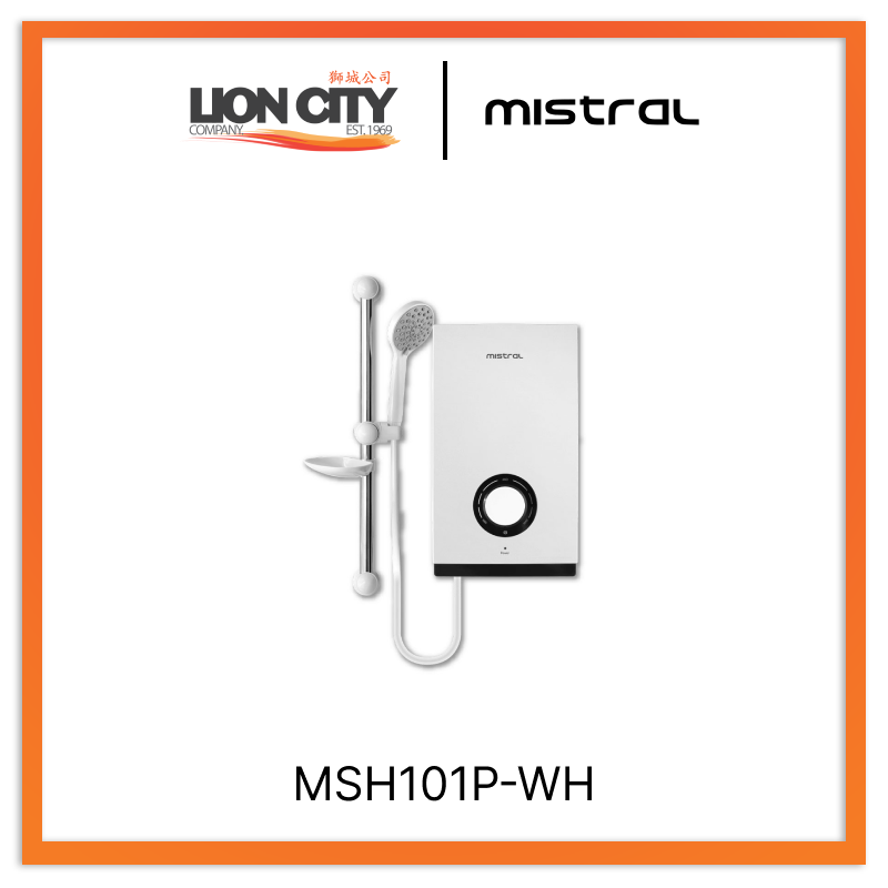 Mistral MSH101P-WH Instant Water Heater Single Control, 3.3kW White