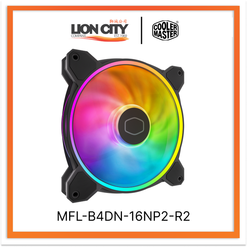 Cooler Master MFL-B4DN-16NP2-R2 CM Masterfan MF140 Halo ARGB Fan V2 (2Y)