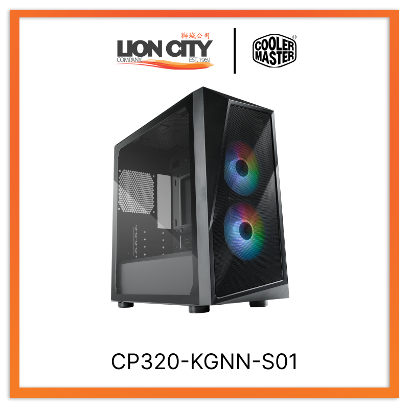 Cooler Master CP320-KGNN-S01 CM CMP320 Mesh Argb M-Atx Case - 3 Fans