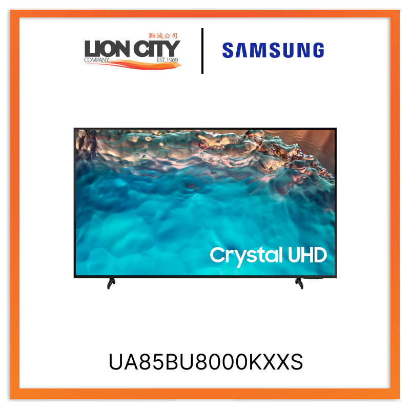 SAMSUNG 85" Crystal UHD 4K BU8000 UA85BU8000KXXS SMART TV