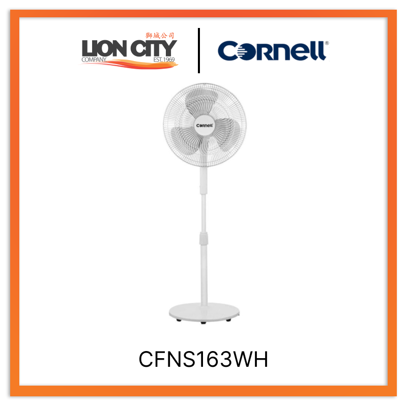 Cornell Stand Fan 16 Inch CFNS163WH