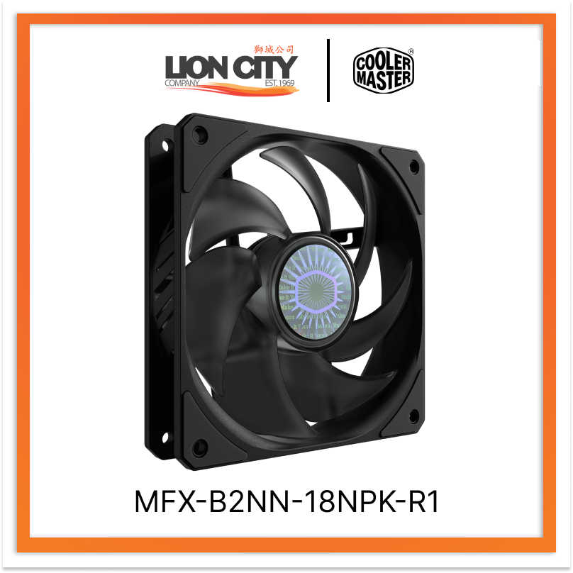 Cooler Master MFX-B2NN-18NPK-R1 CM SICKLEFLOW 120 PWM NON LED FAN (2Y ...