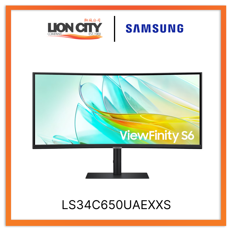 Samsung LS34C650UAEXXS 34" ViewFinity S6 S65UC (Black)