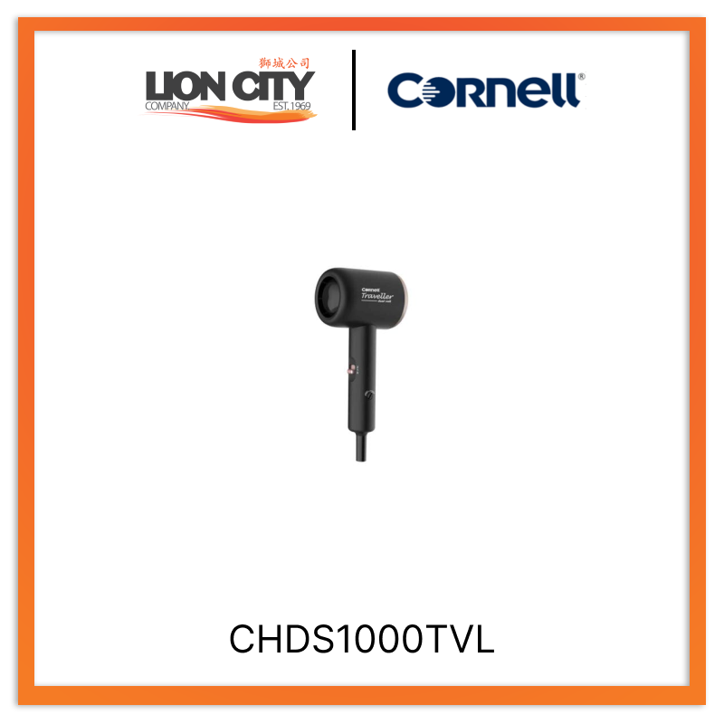 Cornell Travel Hair Dryer (Dual Voltage) CHDS1000TVL