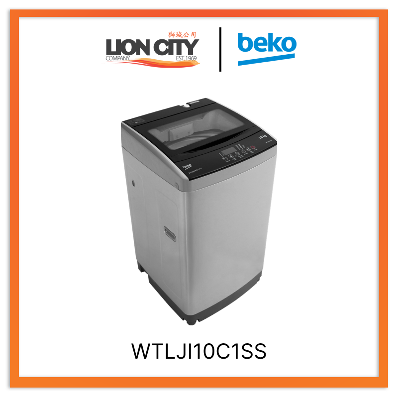 Beko WTLJI10C1SS Top Load Washing Machine 10Kg