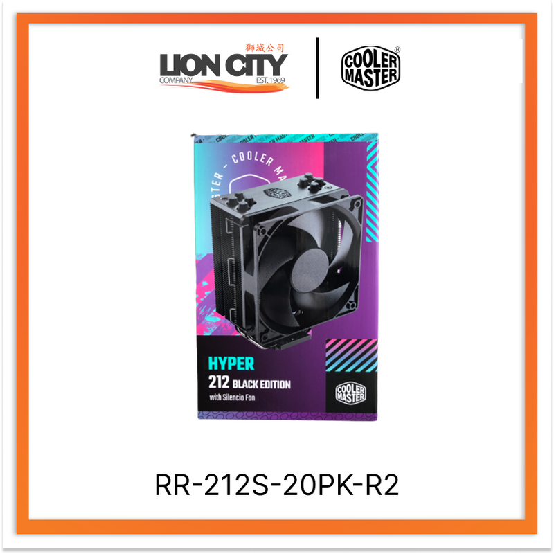 Cooler Master RR-212S-20PK-R2 CM HYPER 212 BLACK EDITION CPU COOLER (2Y)