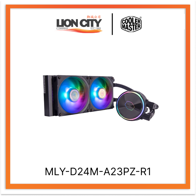 Cooler Master MLY-D24M-A23PZ-R1 CM MASTERLIQUID PL240 FLUX ARGB CPU COOLER (5Y)