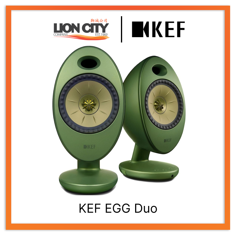 KEF EGG Duo Wireless Bluetooth Desktop Bookshelf Speakers