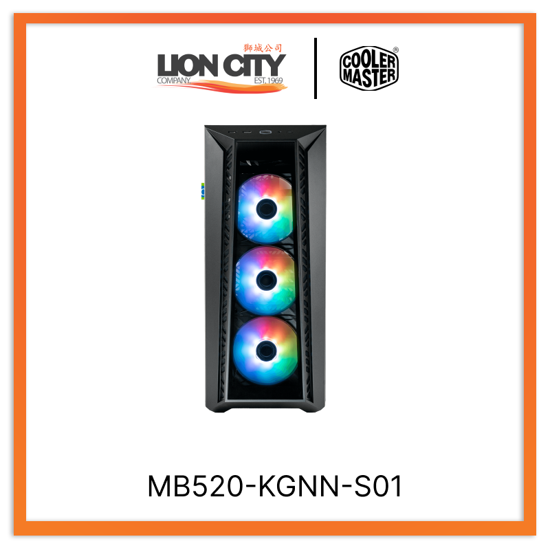 Cooler Master MB520-KGNN-S01 CM MASTERBOX 520 ARGB ATX CASE WITH T.G