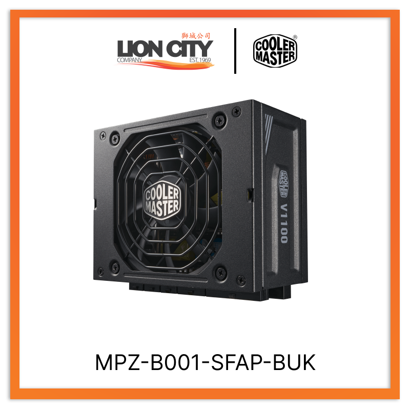 Cooler Master MPZ-B001-SFAP-BUK CM V1100 SFX Platinum Full Modolar ATX3 PSU (10Y)