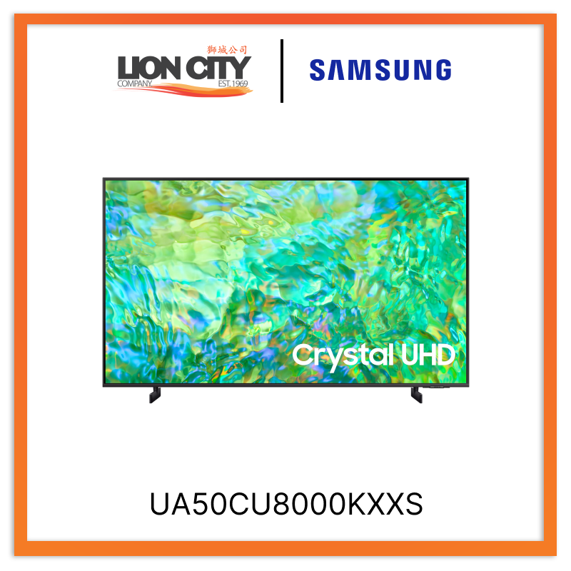 Samsung UA50CU8000KXXS 50” Crystal UHD CU8000 4K Smart TV (2023)