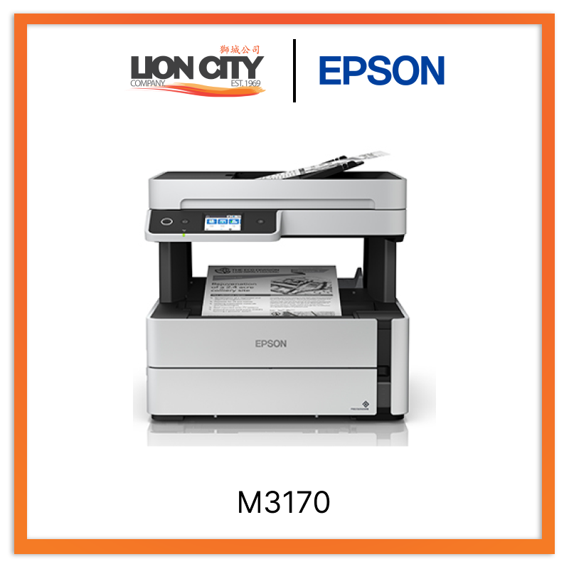 EcoTank Monochrome M3170 All-in-One Duplex Wi-Fi InkTank Printer (Pre-Order)