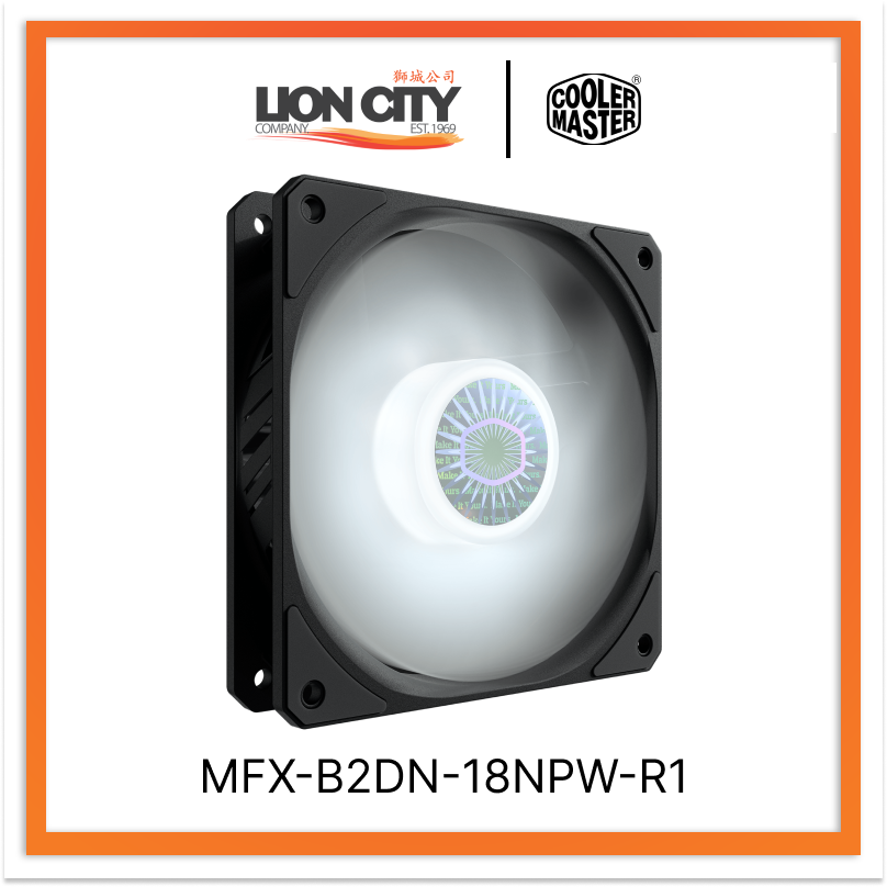 Cooler Master MFX-B2DN-18NPW-R1 CM SICKLEFLOW 120 PWM WHITE LED FAN (2 ...