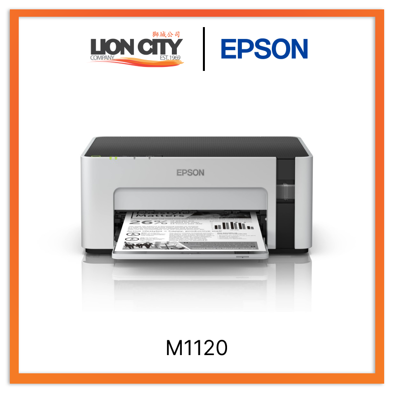 Epson EcoTank M1120 (NEW) Print Only Monochrome Ink Tank System Printers