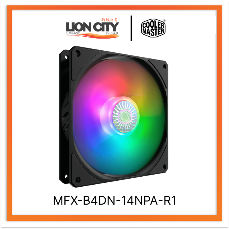 Cooler Master MFX-B4DN-14NPA-R1 CM SICKLEFLOW 140 PWM ARGB FAN (2Y)