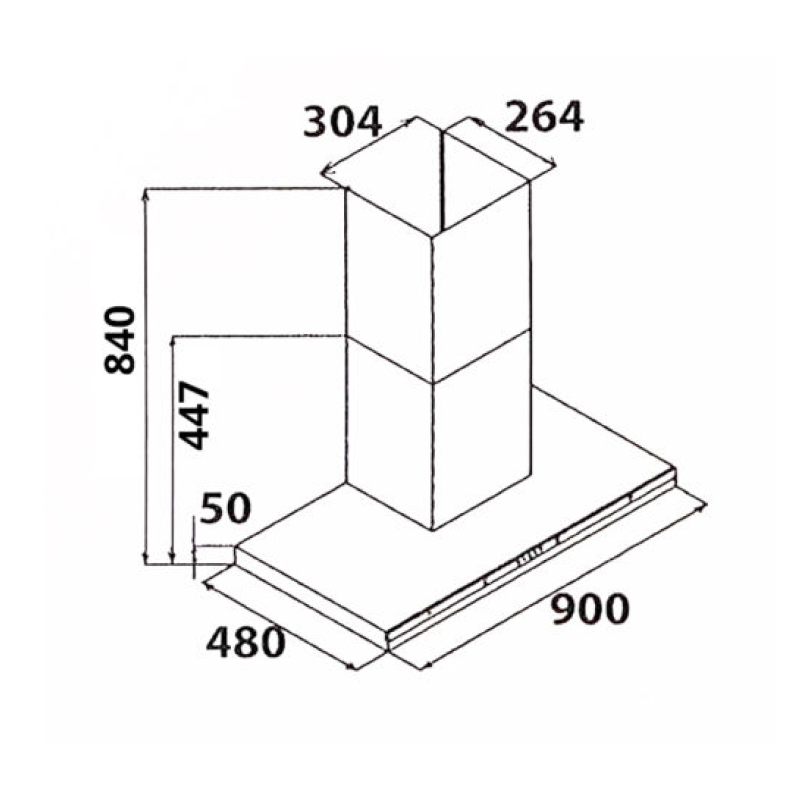 Tecno 60cm Chimney Hood KA 2238 Package 1