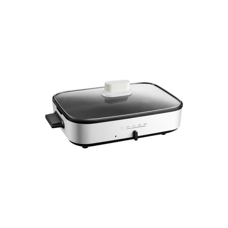 Midea MEC-1036W 1.8L Grill and Steamboat Pot