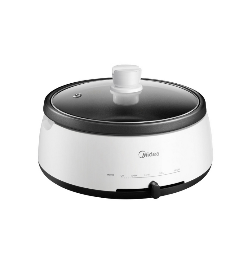 Midea MEC-1040W White Non-Sticky Coating Multicooker, 3.5L