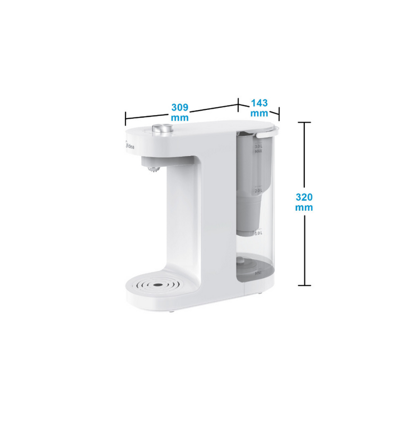 Midea MJR001T Countertop Hot & Ambient Water Dispenser, 1L