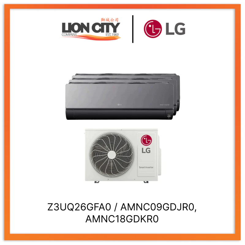 LG Artcool+ System 3 Wifi Aircon (9K X2 + 18K)