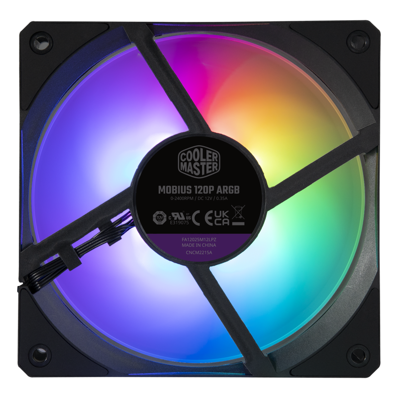 Cooler Master MFZ-M2DN-24NP2-R1 CM MOBIUS 120P ARGB RING BLADE FAN (5Y)