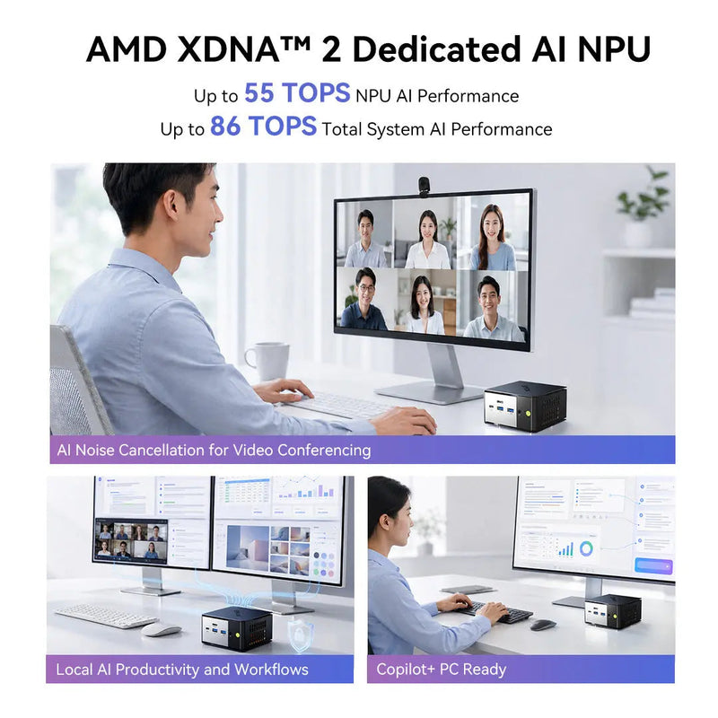 GMKtec EVO-X1 Pro Ryzen AI 9 HX 470 Mini PC Black
