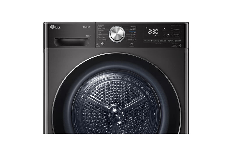 LG TD-H10VBD 10kg Dual Inverter Heat Pump Dryer in Black Steel