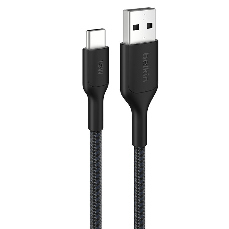 Belkin BoostCharge Pro 15W USB-A to USB-C Cable 2m Black