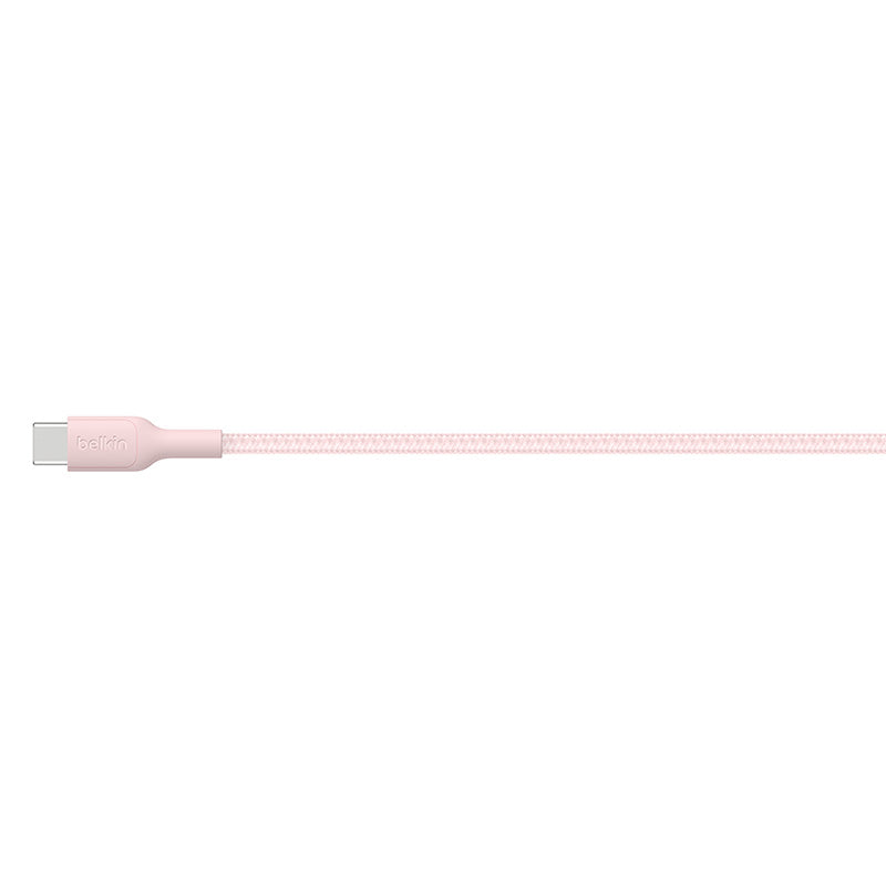 Belkin BoostCharge Pro 60W USB-C to USB-C Braided Cable 2m Pink