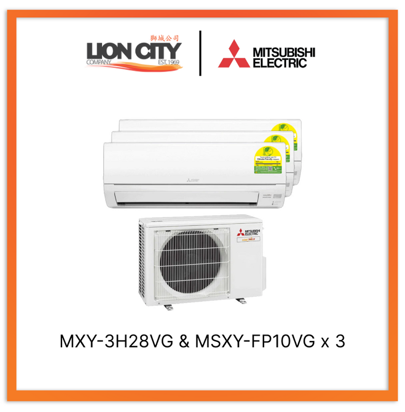 Mitsubishi Electric Starmex System 3 Aircon (9K X3)