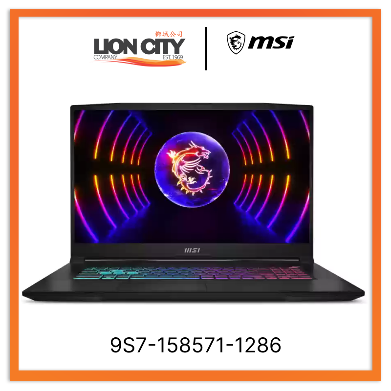 MSI 9S7-158571-1286 Katana 15 B13VGK-1286SG Gaming Laptop