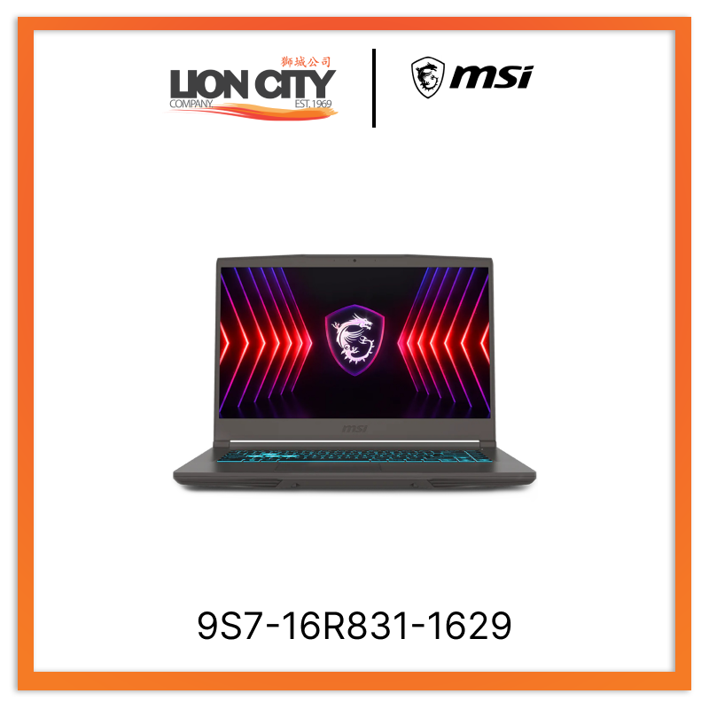 MSI 9S7-16R831-1629 Thin 15 B12UC-1629SG Gaming Laptop
