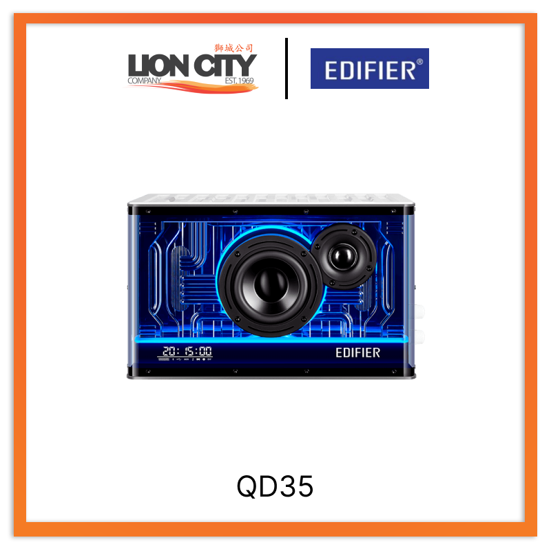 EDIFIER QD35 WHITE Tabletop Bluetooth RGB Speaker