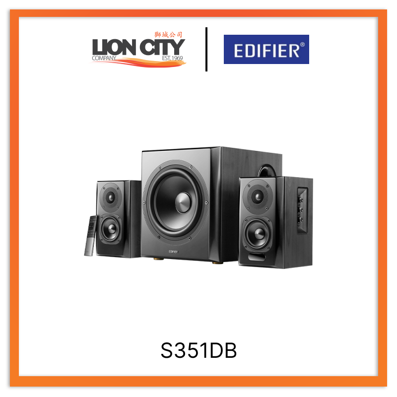 EDIFIER S351DB BLACK 2.1 Speaker 150W