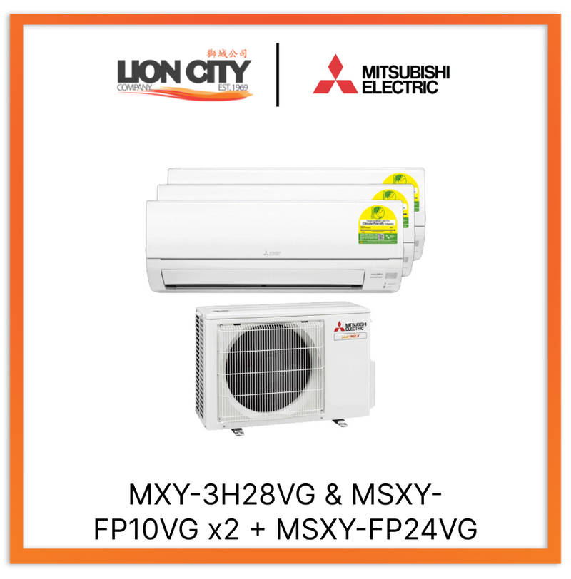 Mitsubishi Electric Starmex System 3 Aircon (9K X2 + 24K)