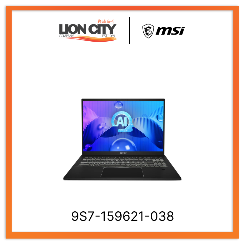 MSI 9S7-159621-038 Summit E16 AI Studio A1VETG-038SG Laptop