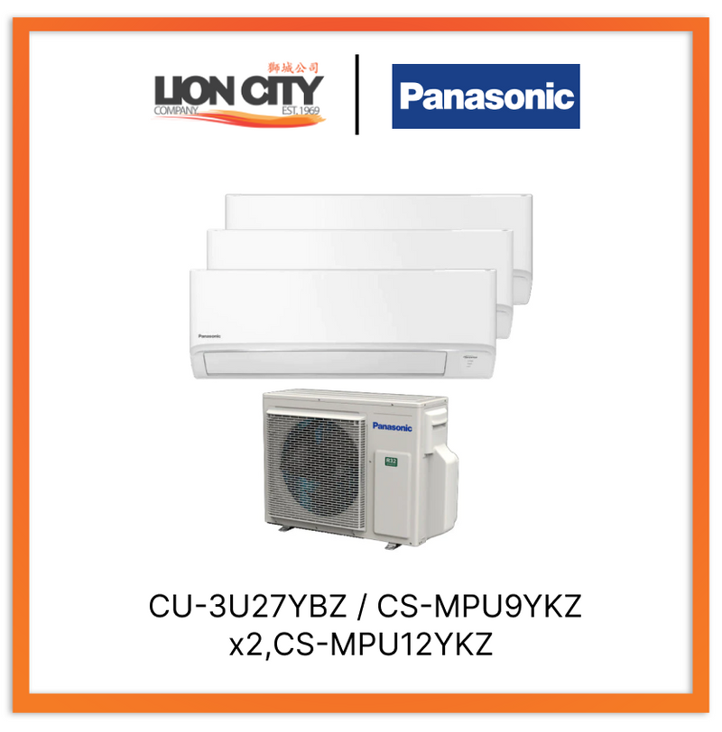 Panasonic U System 3 Aircon (9K X2 + 12K)