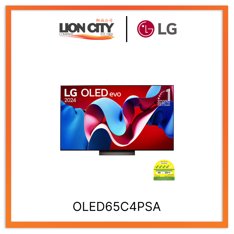 LG OLED65C4PSA OLED evo C4 65 inch TV 4K Smart TV