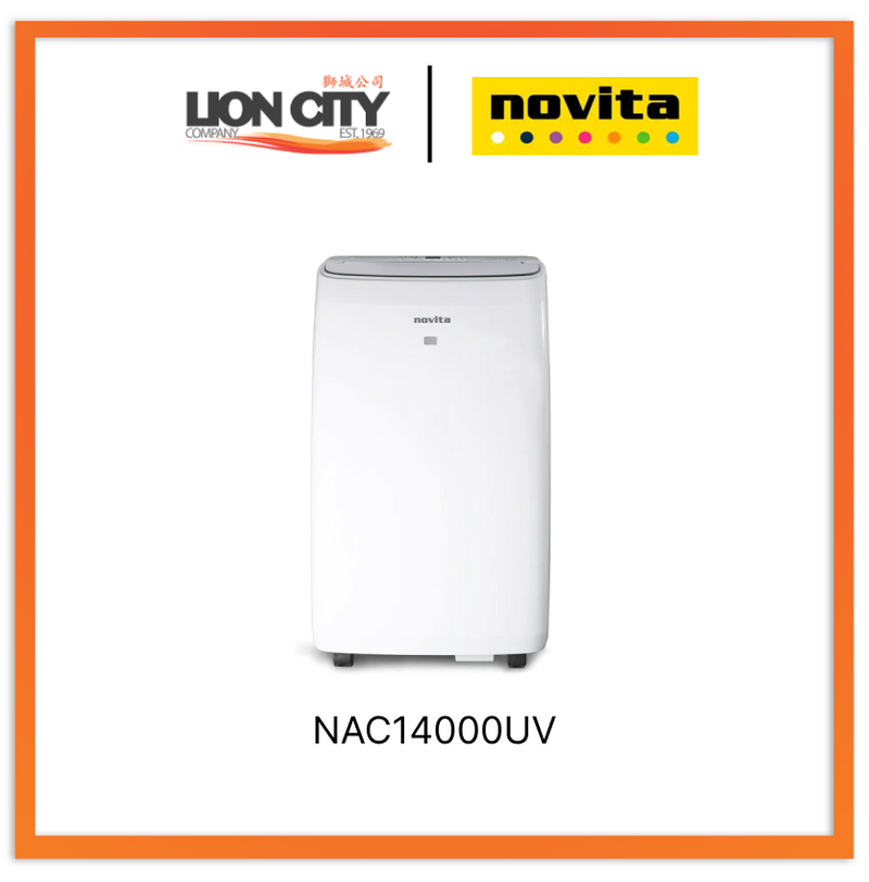 Novita Nac14000Uv 14000Btu 3-In-1 Portable Aircon