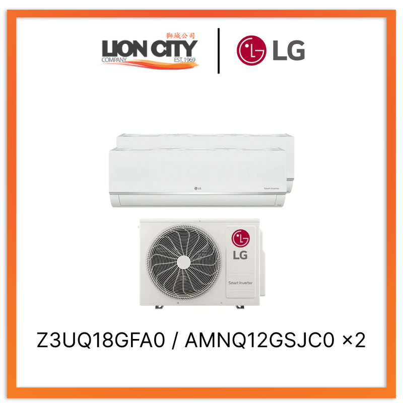 LG Alpha+ System 2 Wifi Aircon (12K X2)