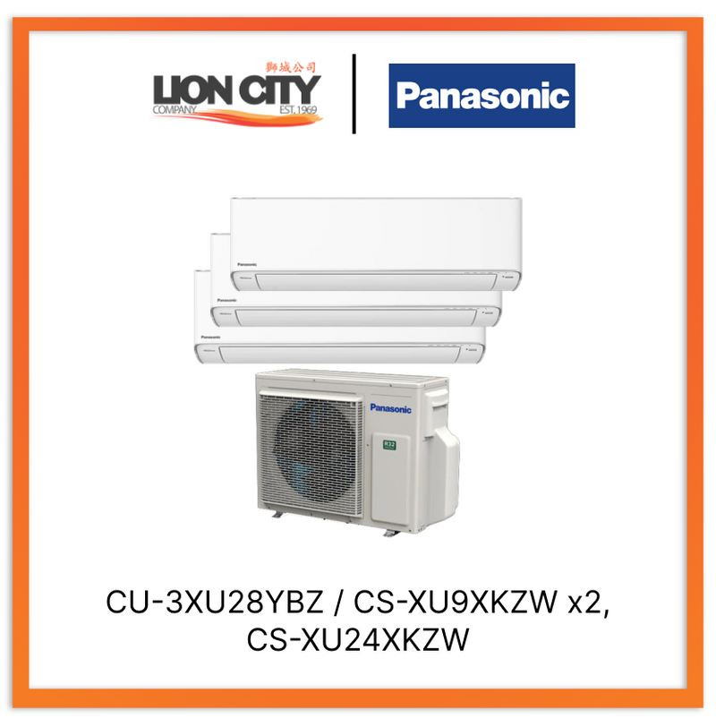 Panasonic Xu System 3 Aircon (9K X2 + 24K)