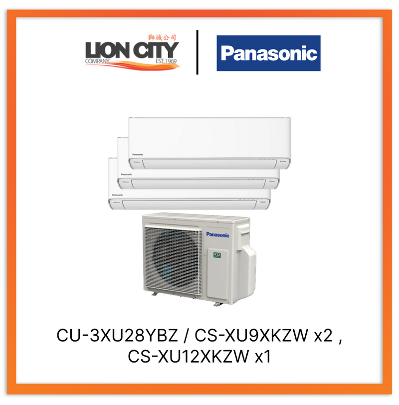 Panasonic Xu System 3 Aircon (9K X2 & 12K)