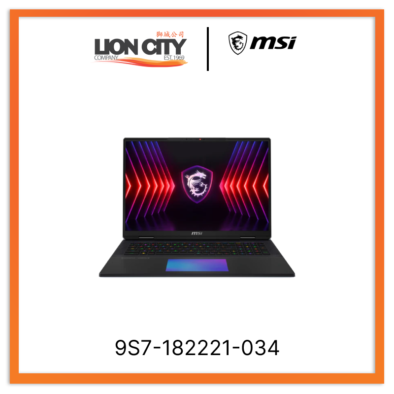 MSI Laptop Titan 18 HX A14VIG-034SG Gaming Laptop