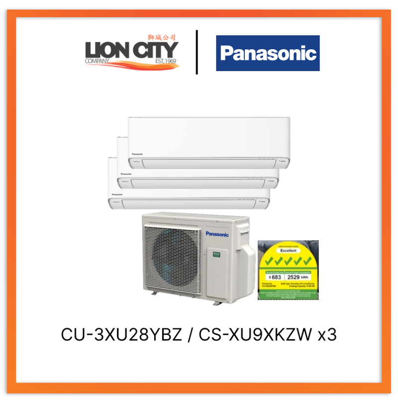 Panasonic Xu System 3 Aircon (9K X3)